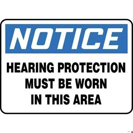Accuform OSHA NOTICE SAFETY SIGN HEARING MPPE865VP MPPE865VP